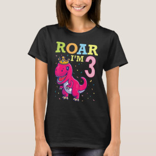 King Dinosaur tanzen Glücklich Mein Geburtstag Roa T-Shirt