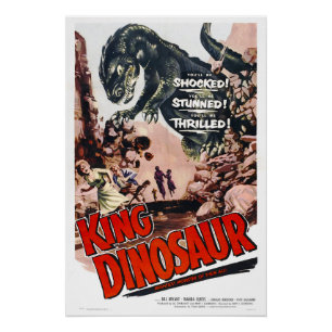 KING DINOSAURIER Horror-Monster-Filmplakat Poster