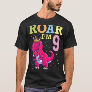 King Dinosaurier tanzen glücklich Mein Geburtstag T-Shirt