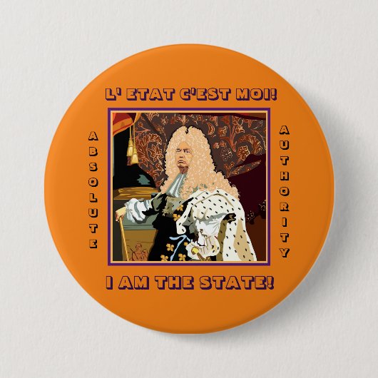 King Donald Trump Button (Vorderseite)