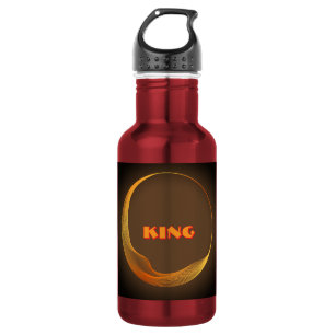KING Druck mondinspiriertes Logo Rot Perfekt Edelstahlflasche