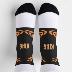 KING druckte Super Soft und Stretchy Premium Crew Socken