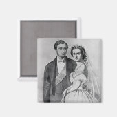 King Edward und Queen Alexandra Magnet (Vorderseite/Rückseite)