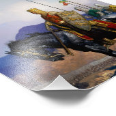 "King Edward Views the Battle" von NC Wyeth Fotodruck (Ecke)