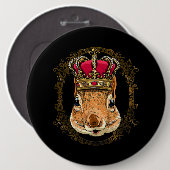 King Eichhörnchen mit CrownQueen Squirrel Tier 3 Button (Vorne & Hinten)