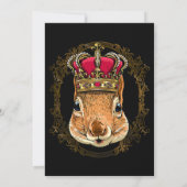 King Eichhörnchen mit CrownQueen Squirrel Tier 3 Einladung (Rückseite)