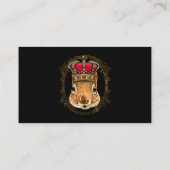 King Eichhörnchen mit CrownQueen Squirrel Tier 3 Visitenkarte (Rückseite)