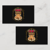 King Eichhörnchen mit CrownQueen Squirrel Tier 3 Visitenkarte (Vorne/Hinten)