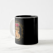 King Eichhörnchen mit CrownQueen Squirrel Tier 3 Zweifarbige Tasse (Vorderseite Links)