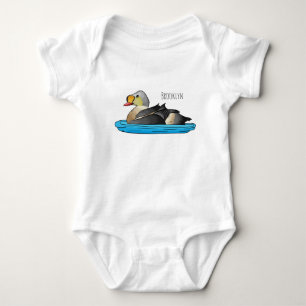 King eider bird Cartoon Baby Strampler