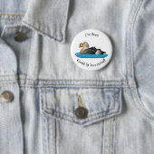 King eider bird Cartoon Button (Beispiel)