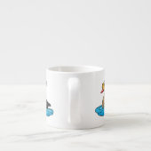 King eider bird Cartoon Espressotasse (Rückseite)