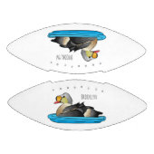 King eider bird Cartoon Football (Paneele)