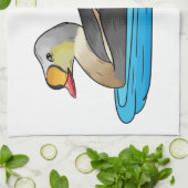 King eider bird Cartoon Geschirrtuch (Gefaltet)