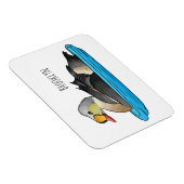 King eider bird Cartoon Magnet (Rechte Seite)
