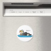 King eider bird Cartoon Magnet (In Situ (Geschirrspüler))