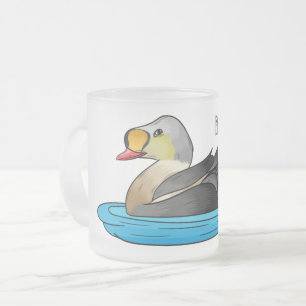 King eider bird Cartoon Mattglastasse