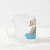 King eider bird Cartoon Mattglastasse (Links)