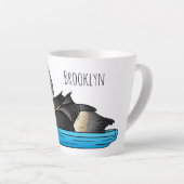 King eider bird Cartoon Milchtasse (Rechte Ecke)