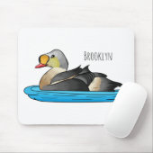 King eider bird Cartoon Mousepad (Mit Mouse)