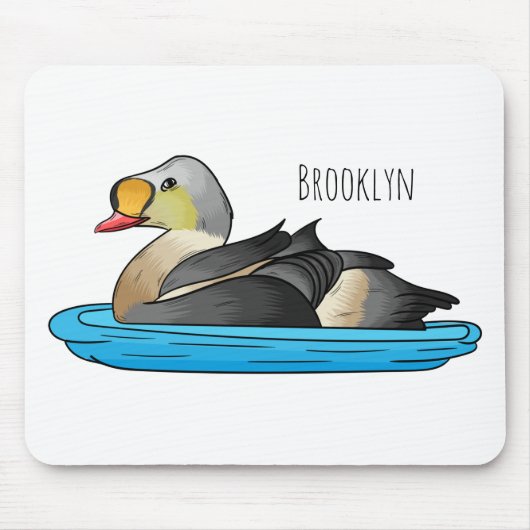 King eider bird Cartoon Mousepad (Vorne)