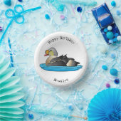 King eider bird Cartoon Pappteller (Party)