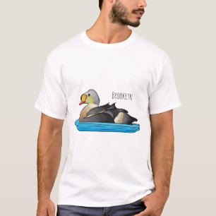 King eider bird Cartoon T-Shirt