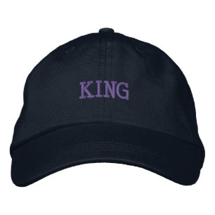 KING Einzigartig und elegant bestickt Bestickte Baseballkappe