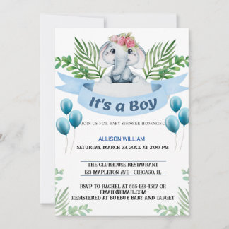 King Elephant Crown Prince Celebration Einladung