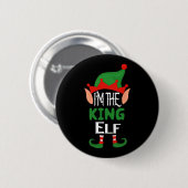 King Elf Costume Funny Matching Family Group Chris Button (Vorne & Hinten)