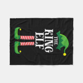 King Elf Matching Family Group Christmas Party Pyj Fleecedecke (Vorderseite (Horizontal))