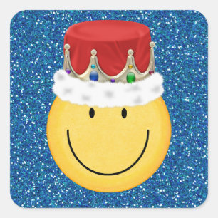 King-Face-Sticker - SRF Quadratischer Aufkleber