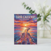 King-Fahd-Damm Bahrain Postkarte (Stehend Vorderseite)