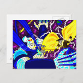 King Falcon vs Maniac Postcard Postkarte (Vorne/Hinten)