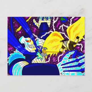 King Falcon vs Maniac Postcard Postkarte