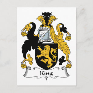 King Familienwappen Postkarte