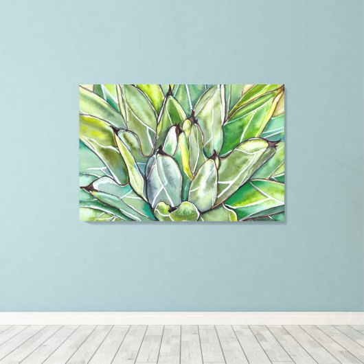 King Ferdinand Agave Canvas Print Leinwanddruck (Insitu (Holzboden))