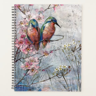 King Fishers und Cherry-Blüten Planer