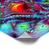 King Flame (12" x 12") Art Print Poster (Ecke)