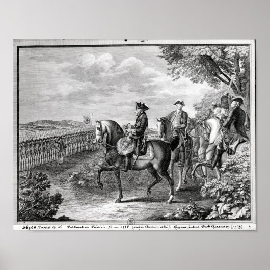 King Frederick II of Prussia reviewing the Poster (Vorne)