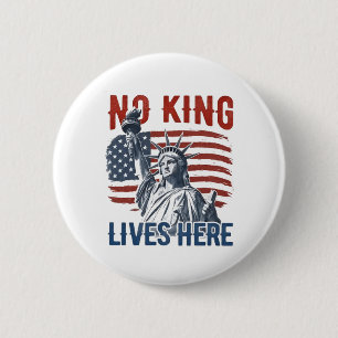 King Free seit 1776 keine Könige in Amerika Button