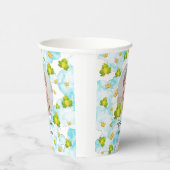 King Frog Baby Foto Blue Watercolor Pappbecher (Rechts)