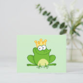 King Frog Frogs Postkarte (Stehend Vorderseite)