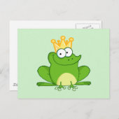 King Frog Frogs Postkarte (Vorne/Hinten)