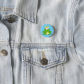 King Frog Niedlich Cartoon Animal Button (Beispiel)