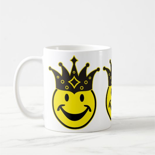 King gelb + dein Backg. Ideen Kaffeetasse (Links)