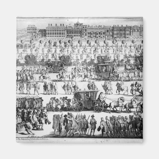 King George I Prozession zum St. James's Palace Magnet (Vorne)