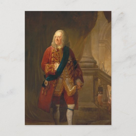 King George II., 1759 Postkarte (Vorderseite)