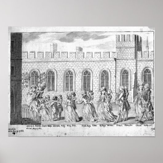 King George III und Queen Charlotte Poster (Vorne)