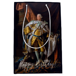 King George III von Allan Ramsay Happy Geburtstag Mittlere Geschenktüte